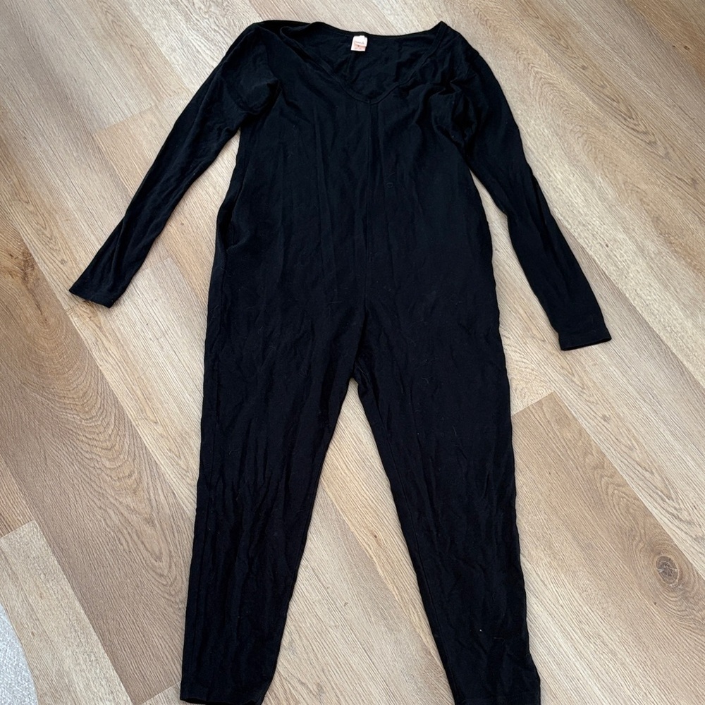 Smash + Tess Black Long-Sleeve Jumpsuit